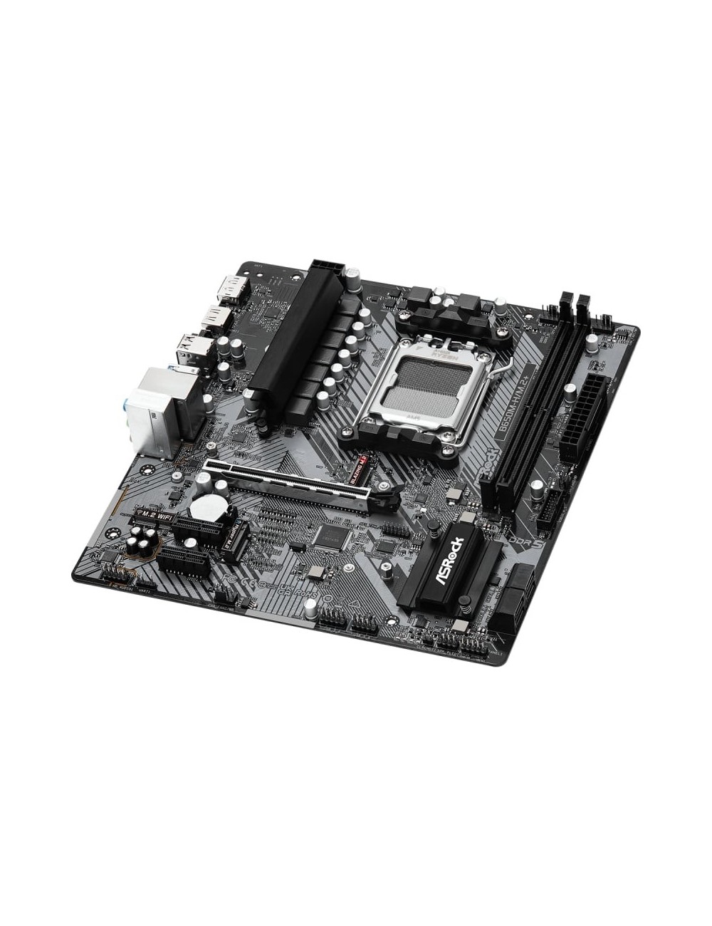 Placa Base Asrock B650M-H/M.2+/ DDR5/ PCIe 4.0/ Socket AM5/ Micro ATX