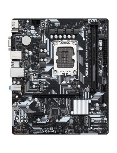 Placa Base Asrock B760M-HDV M2 D4 Socket 1700/ DDR4/ PCIe 4.0/ Micro ATX