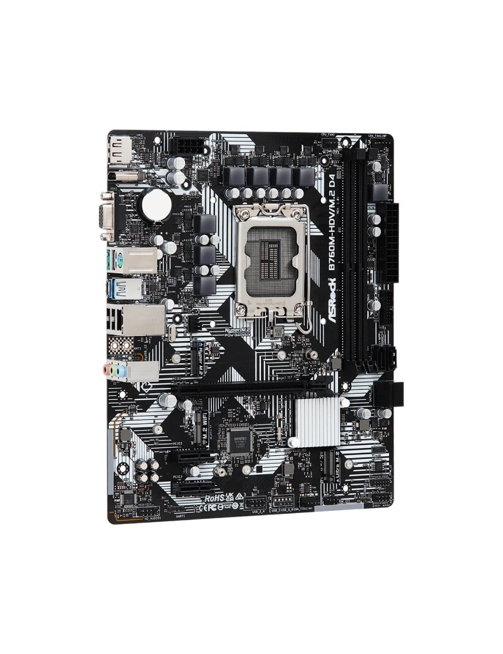 Placa Base Asrock B760M-HDV M2 D4 Socket 1700/ DDR4/ PCIe 4.0/ Micro ATX