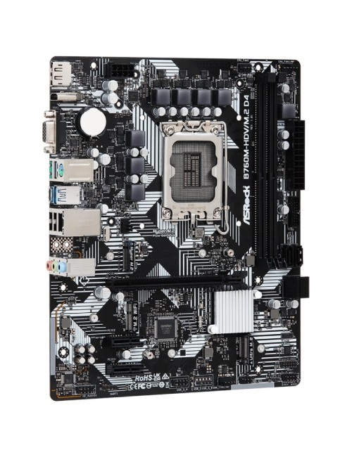 Placa Base Asrock B760M-HDV M2 D4 Socket 1700/ DDR4/ PCIe 4.0/ Micro ATX