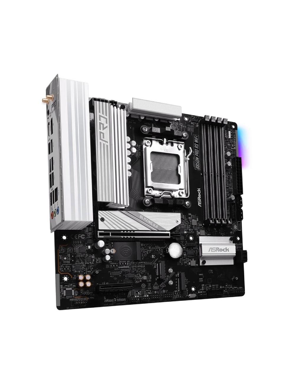 Placa Base Asrock B850M Pro RS WiFi/ DDR5/ PCIe 5.0/ Socket AM5/ Micro ATX