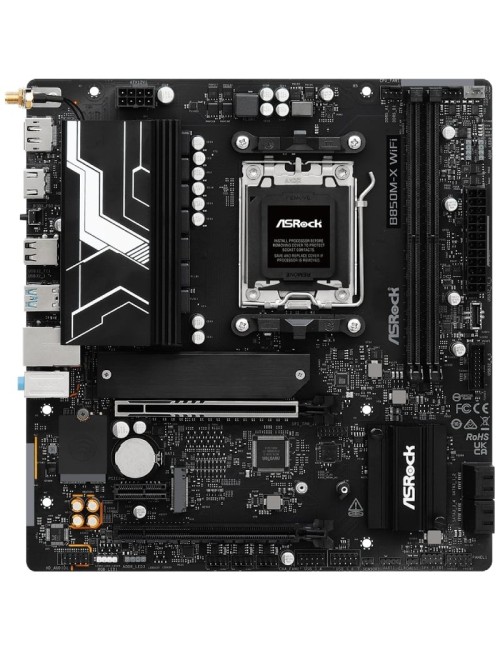 Placa Base Asrock B850M-X WiFi R2.0/ DDR5/ PCIe 5.0/ Socket AM5/ Micro ATX