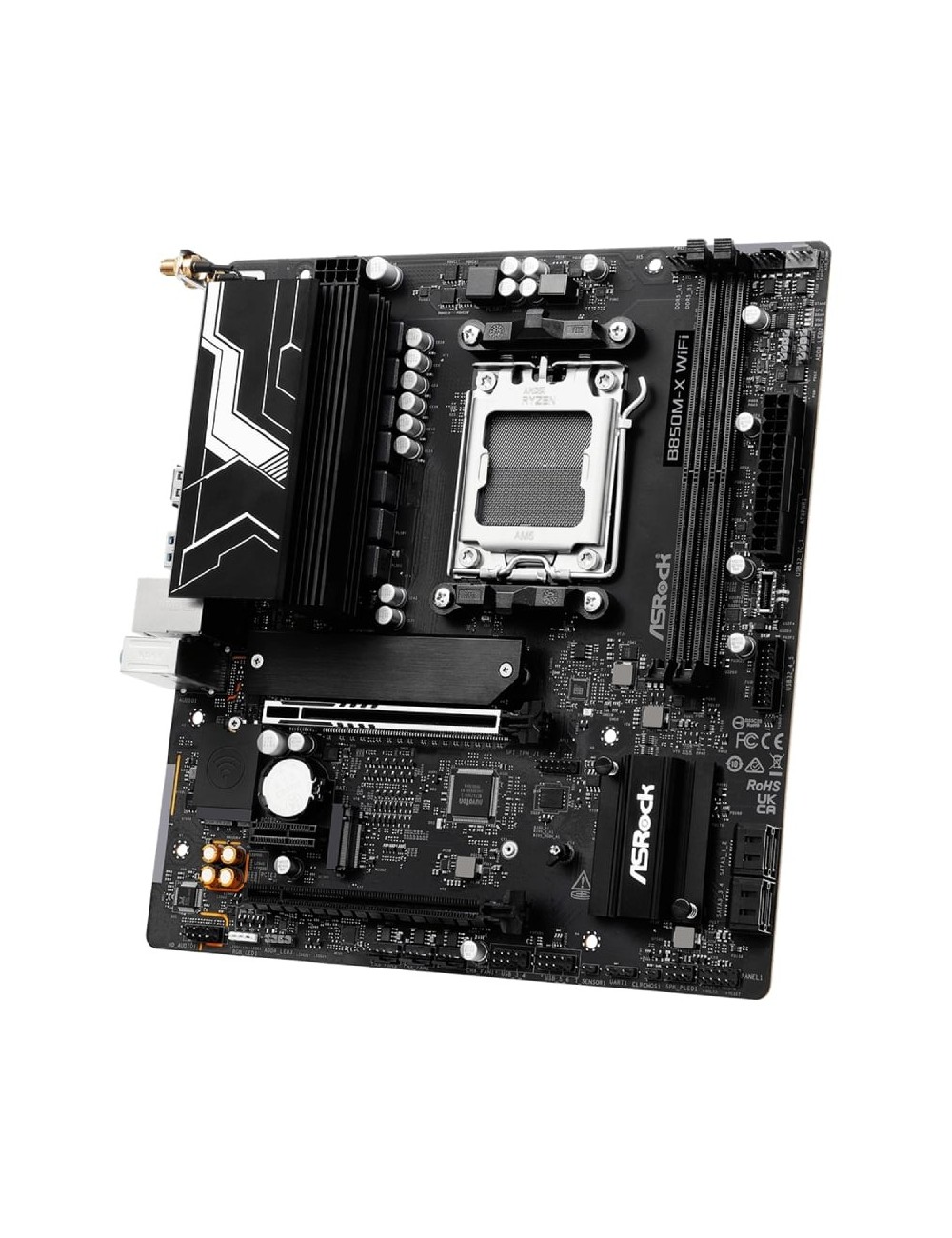 Placa Base Asrock B850M-X WiFi R2.0/ DDR5/ PCIe 5.0/ Socket AM5/ Micro ATX
