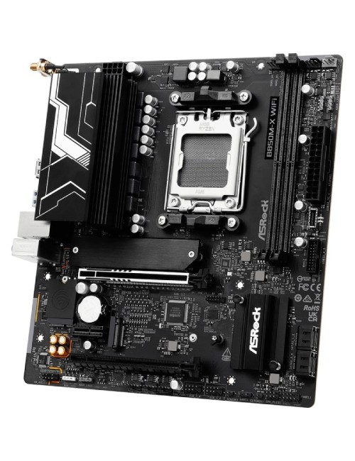 Placa Base Asrock B850M-X WiFi R2.0/ DDR5/ PCIe 5.0/ Socket AM5/ Micro ATX