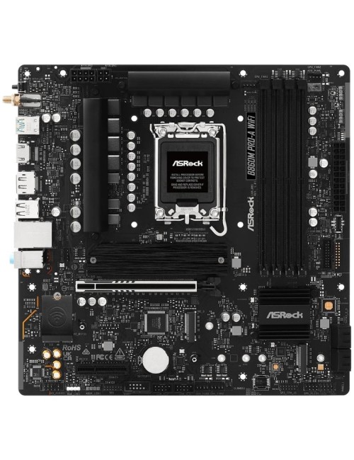 Placa Base Asrock B860M PRO-A WIFI Socket 1851/ DDR5/ PCIe 5.0/ Micro ATX