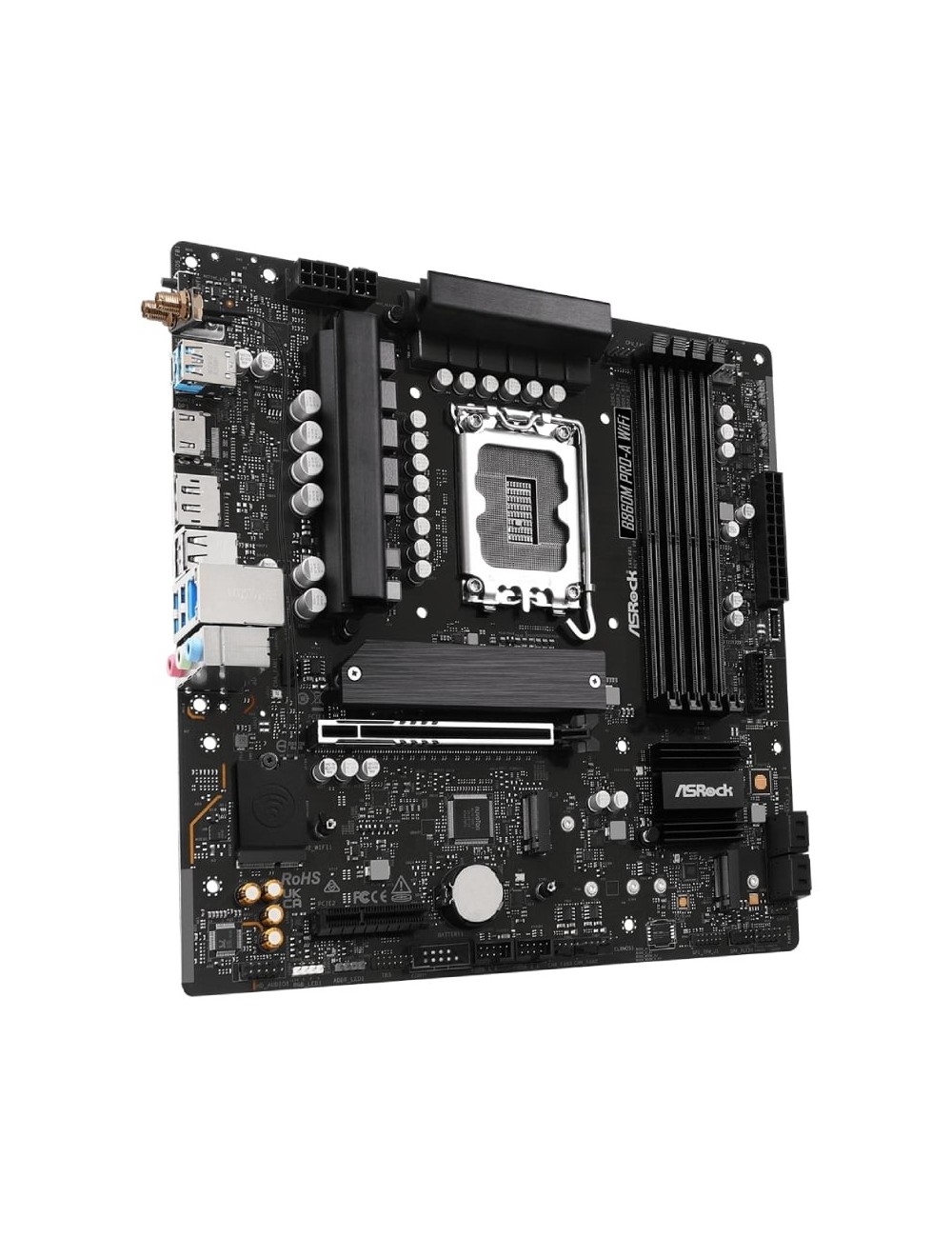 Placa Base Asrock B860M PRO-A WIFI Socket 1851/ DDR5/ PCIe 5.0/ Micro ATX