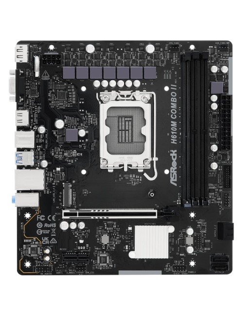 Placa Base Asrock H610M COMBO II Socket 1700/ DDR4/ DDR5/ PCIe 5.0/ Micro ATX
