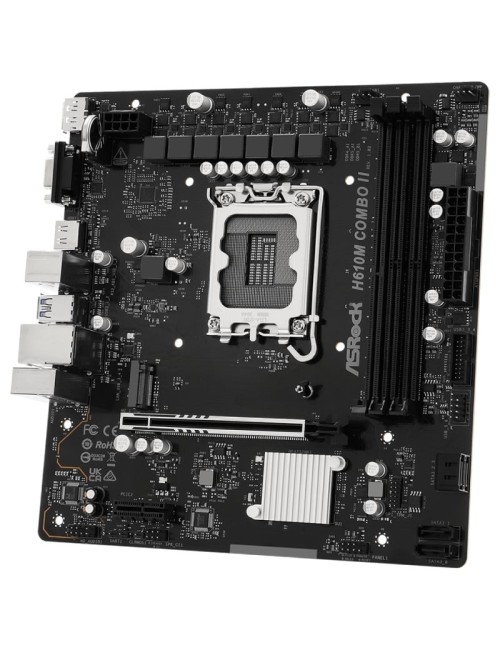 Placa Base Asrock H610M COMBO II Socket 1700/ DDR4/ DDR5/ PCIe 5.0/ Micro ATX