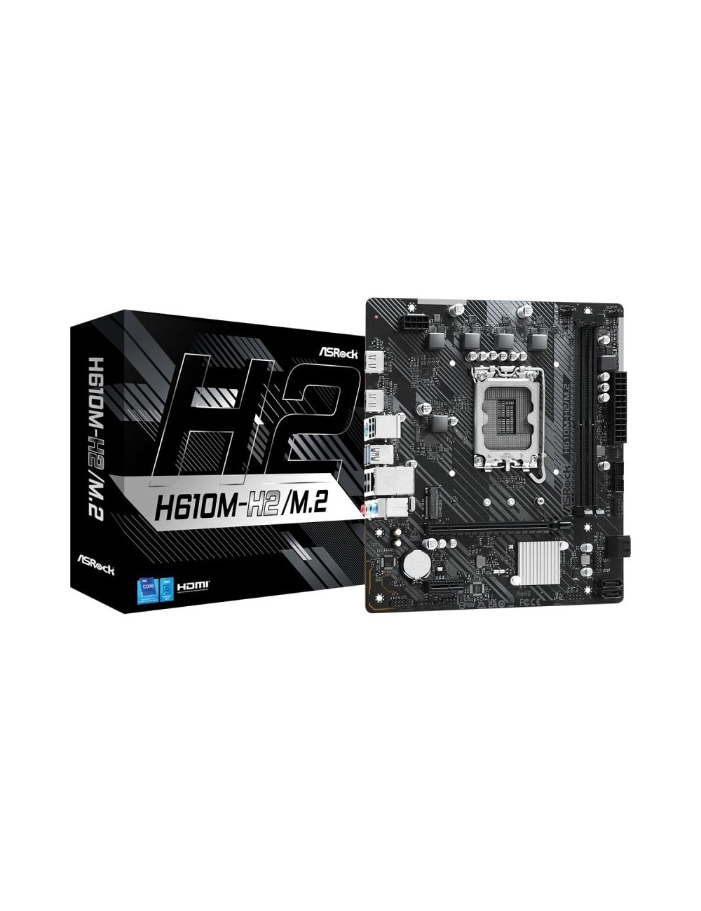 Placa Base Asrock H610M-H2/M.2 Socket 1700/ DDR4/ PCIe 4.0/ Micro ATX