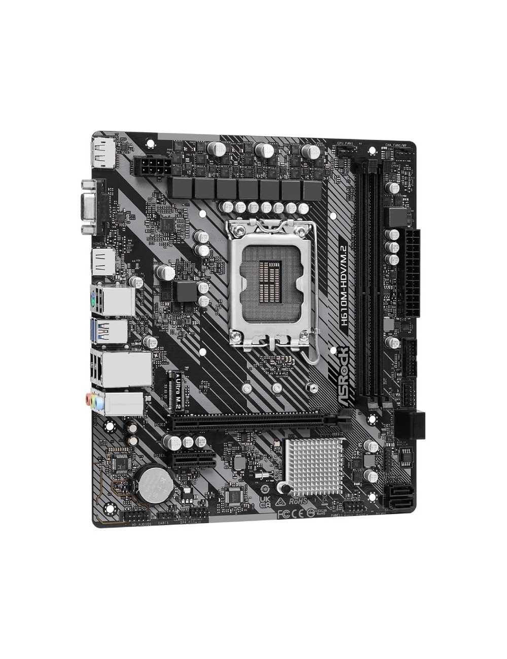 Placa Base Asrock H610M-HDV M2 R2 Socket 1700/ DDR4/ PCIe 4.0/ Micro ATX