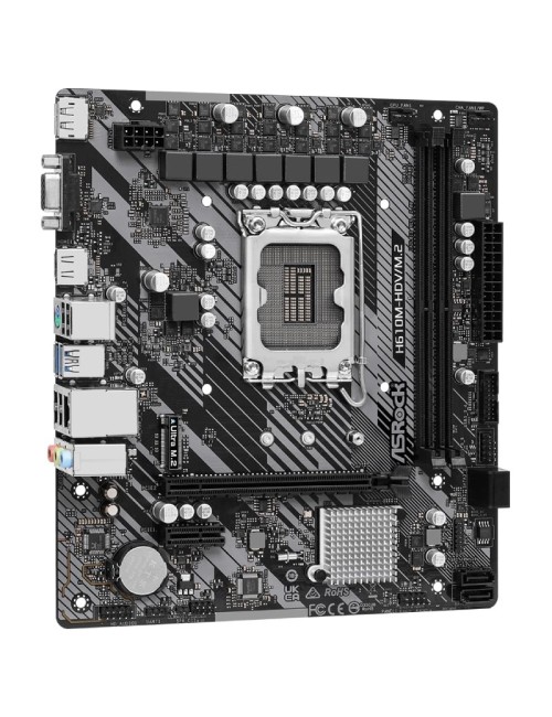 Placa Base Asrock H610M-HDV M2 R2 Socket 1700/ DDR4/ PCIe 4.0/ Micro ATX