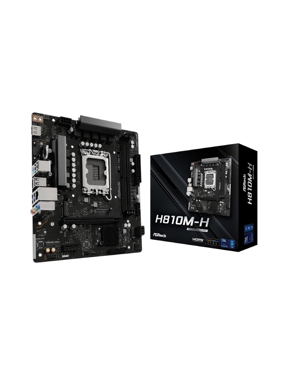 Placa Base Asrock H810M-H Socket 1851/ DDR5/ PCIe 4.0/ Micro ATX