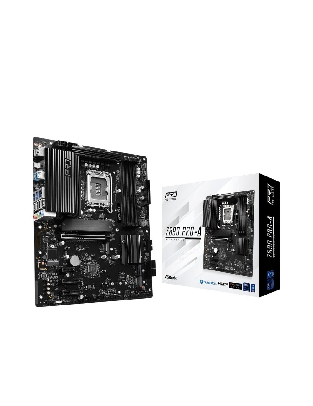 Placa Base Asrock Z890 PRO-A/ DDR5/ PCIe 5.0/ Socket 1851