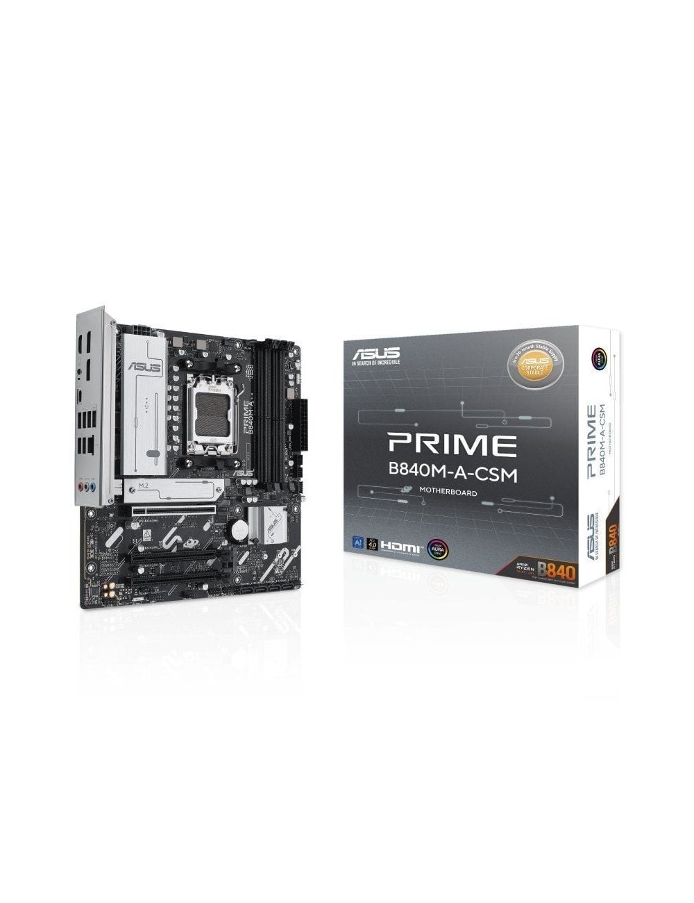 Placa Base Asus Prime B840M-A-CSM Socket AM5/ DDR5/ PCIe 4.0/ Micro ATX