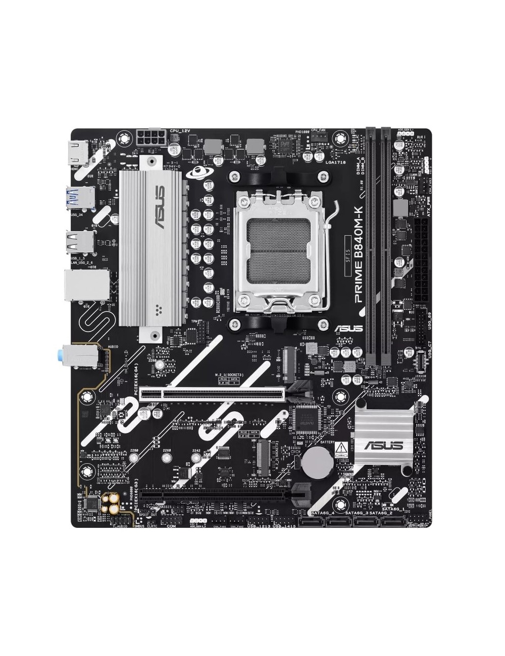 Placa Base Asus Prime B840M-K Socket AM5/ DDR5/ PCIe 4.0/ Micro ATX