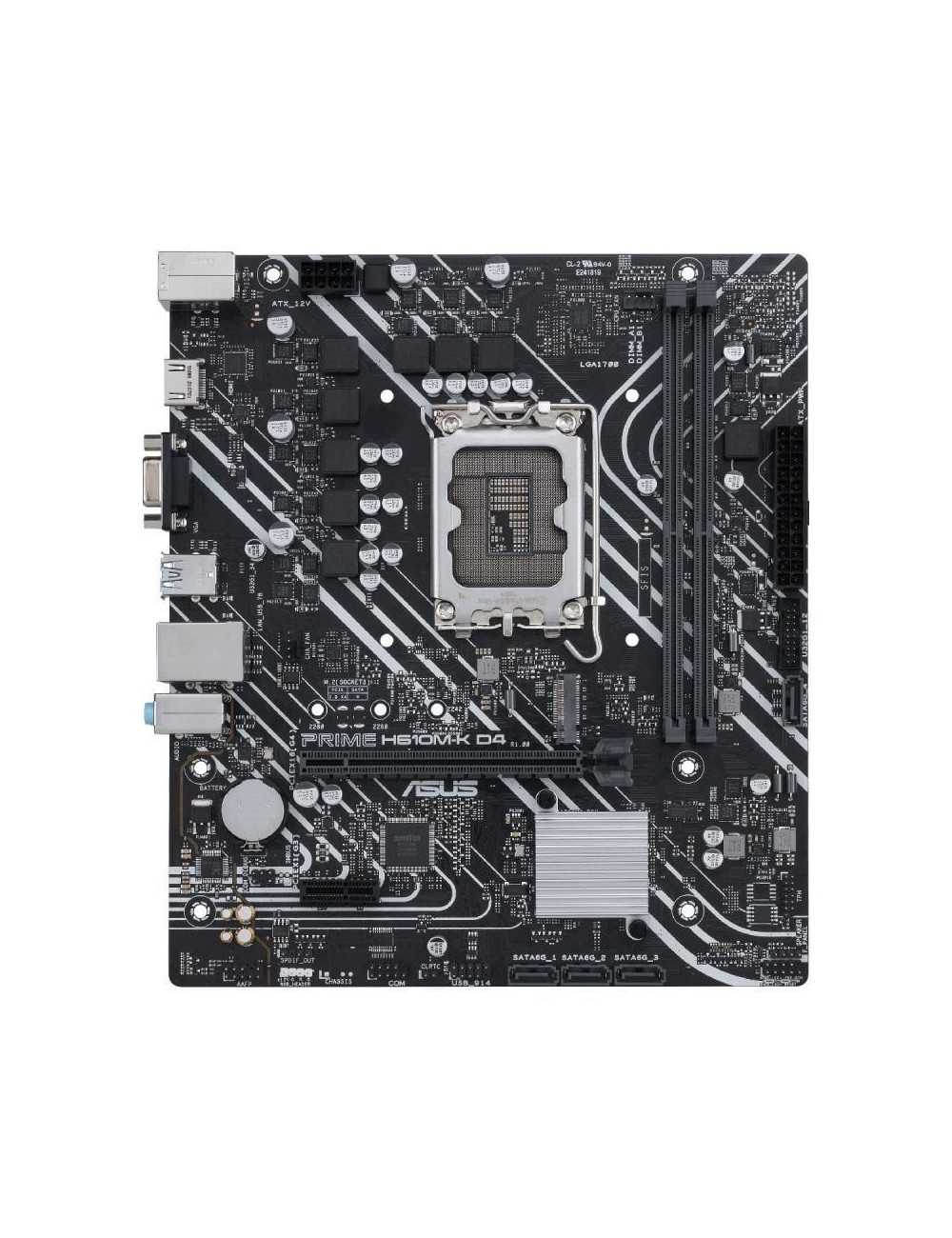 Placa Base Asus Prime H610M-K D4/ Socket 1700/ DDR4/ PCIe 4.0/ Micro ATX
