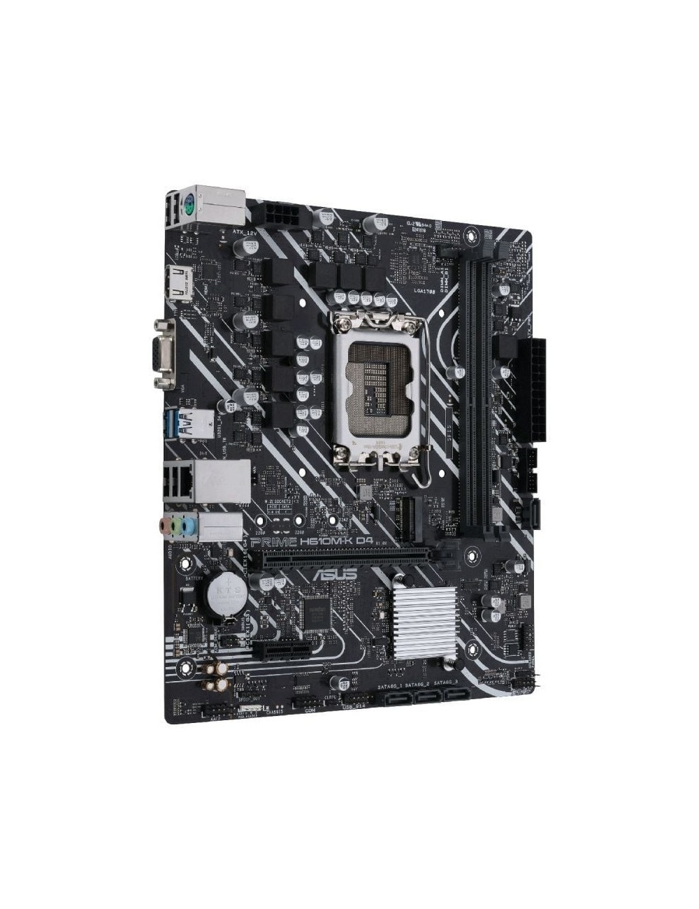 Placa Base Asus Prime H610M-K D4/ Socket 1700/ DDR4/ PCIe 4.0/ Micro ATX
