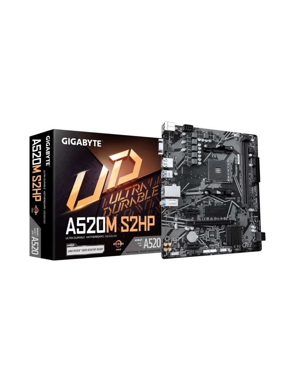 Placa Base Gigabyte A520M S2HP Socket AM4/ DDR4/ PCIe 3.0/ Micro ATX