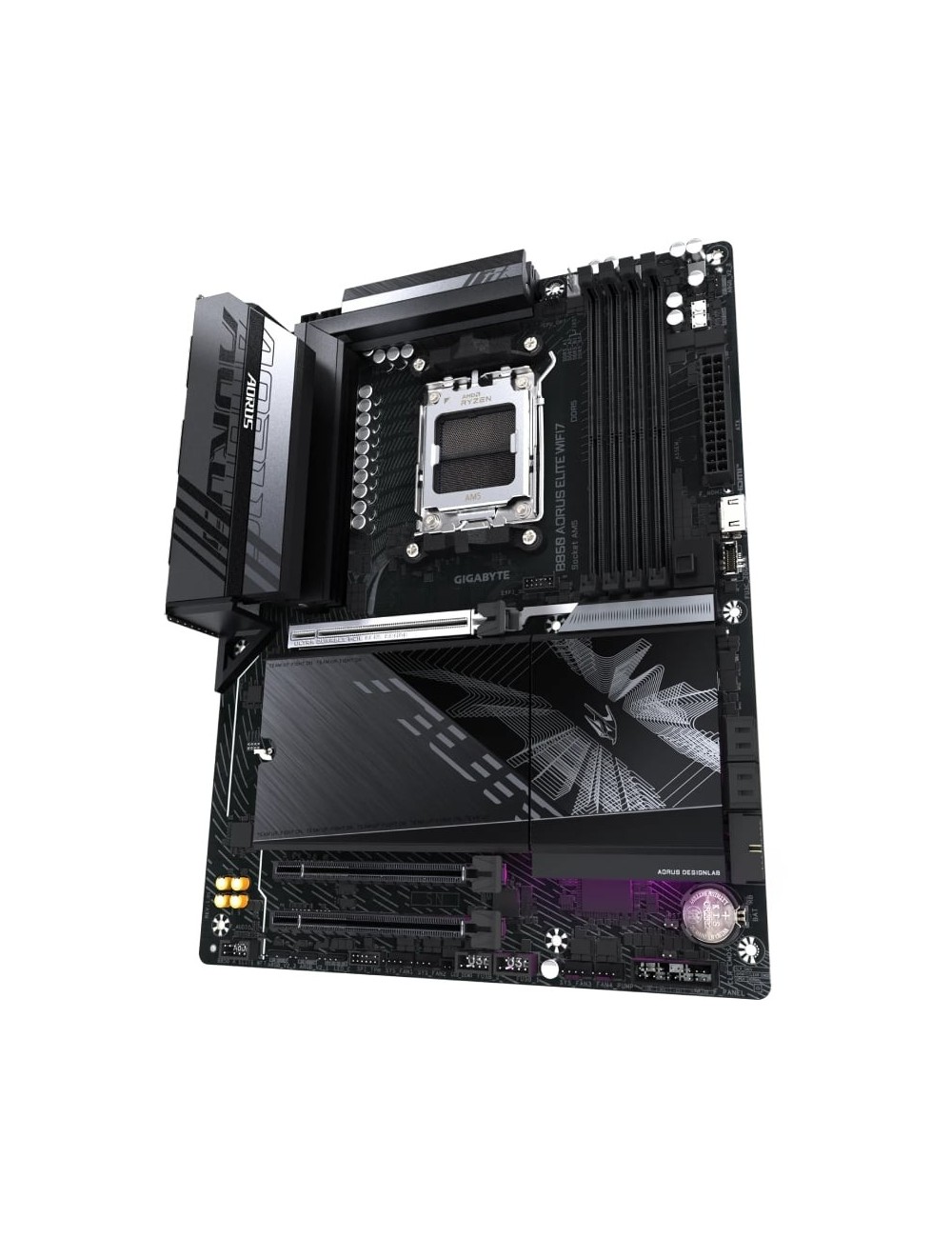 Placa Base Gigabyte B850 AORUS ELITE WIFI7 Socket AM5/ DDR5/ PCIe 5.0