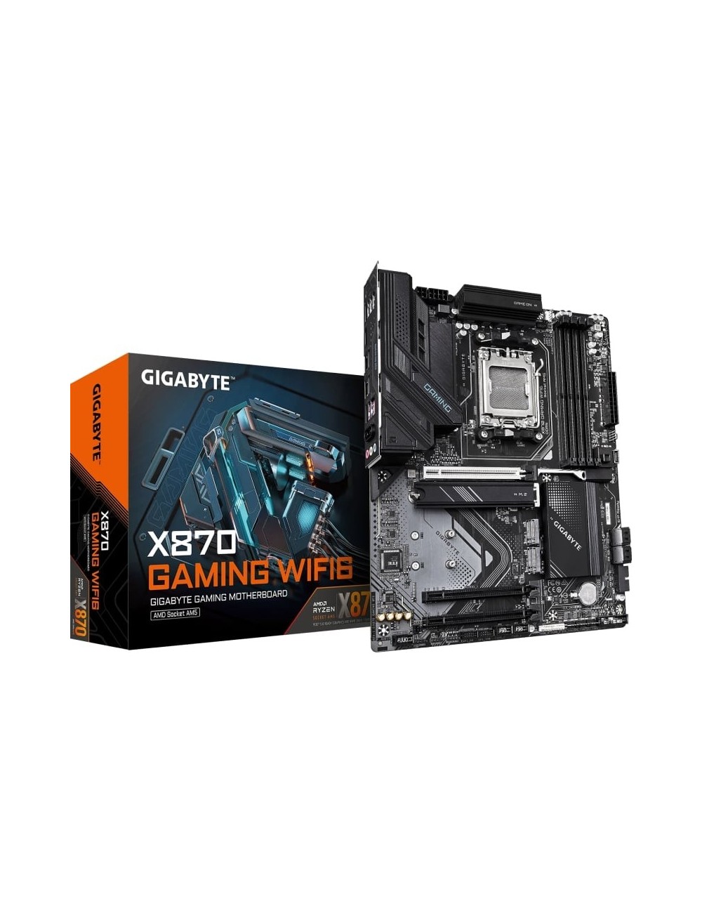 Placa Base Gigabyte X870 GAMING WIFI6 Socket AM5/ DDR5/ PCIe 5.0