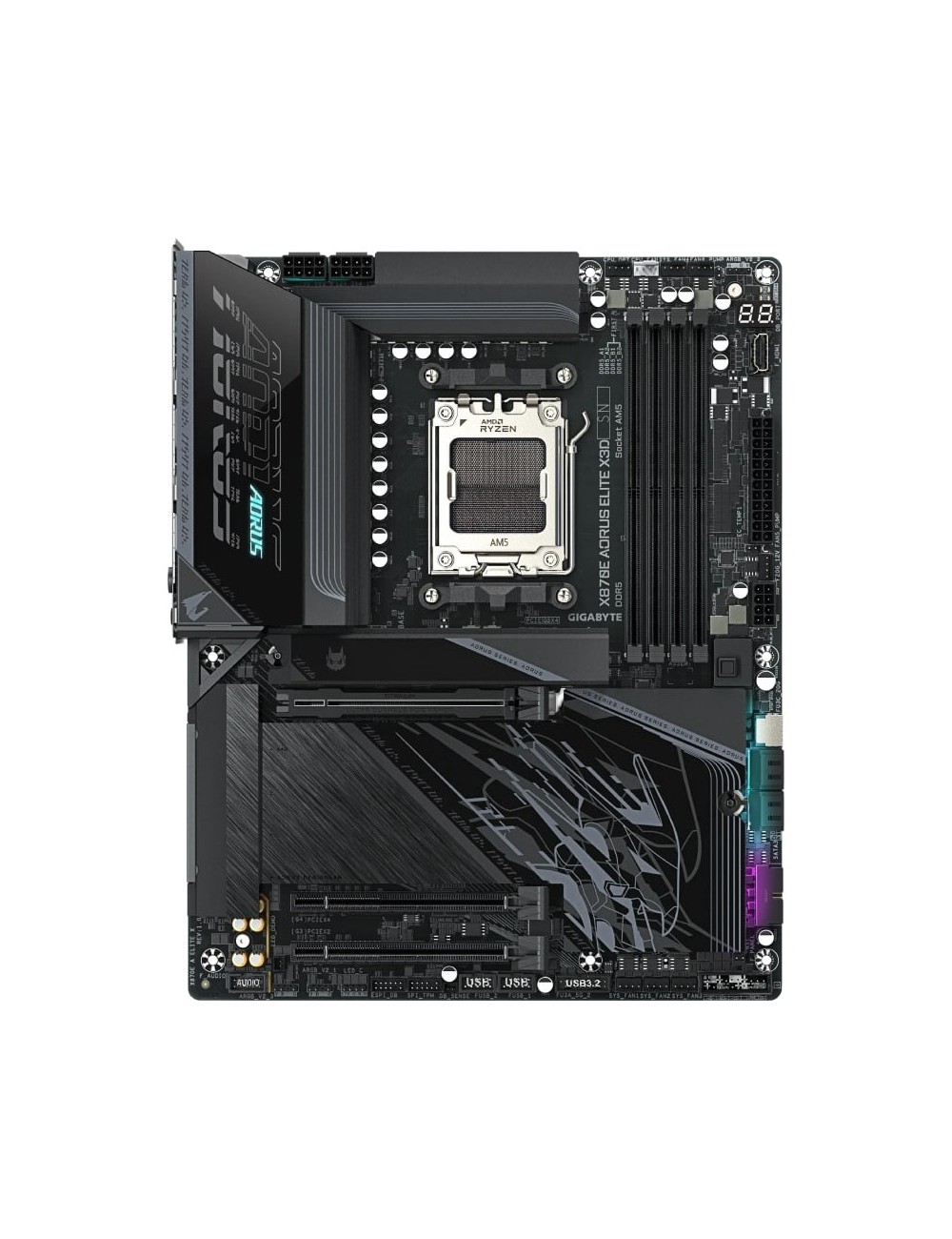 Placa Base Gigabyte X870E A ELITE X Socket AM5/ DDR5/ PCIe 5.0