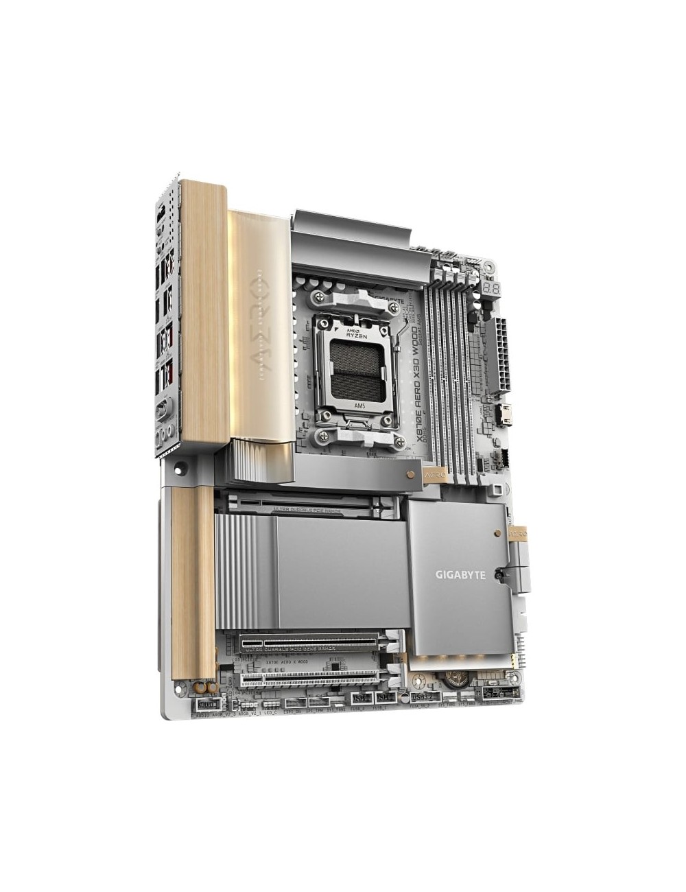 Placa Base Gigabyte X870E AERO X3D WOOD Socket AM5/ DDR5/ PCIe 5.0
