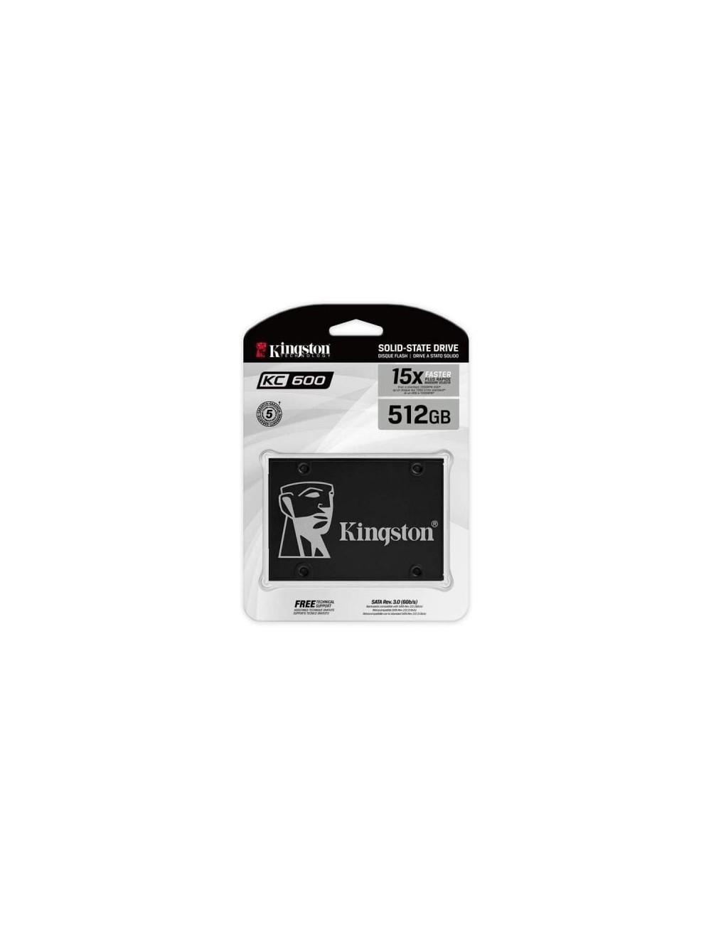 Disco SSD Kingston SKC600 512GB/ SATA III/ Full Capacity