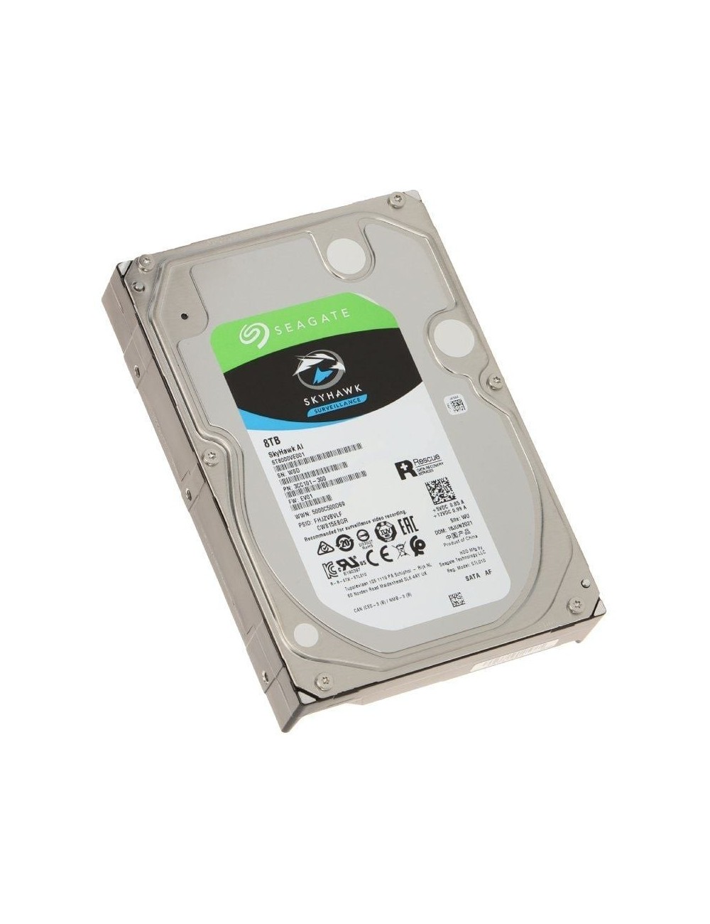 Disco Duro Seagate SkyHawk AI 8TB/ 3.5'/ SATA III/ 256MB