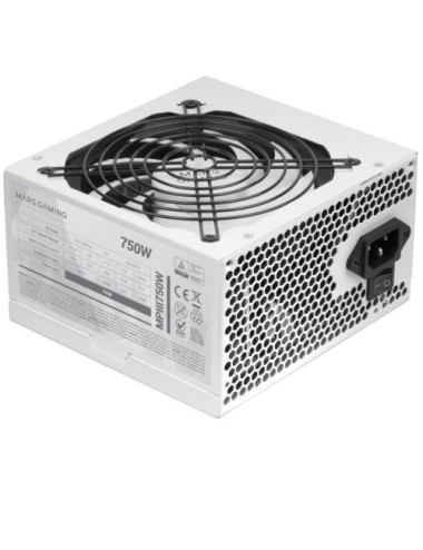 Fuente de Alimentación Mars Gaming MPIII750W/ 750W/ Ventilador 12cm/ Blanca