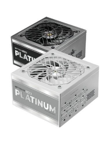 Fuente de Alimentación Mars Gaming MPT1000/ 1000W/ Ventilador 14cm/ ATX 3.1/ PCIe 5.1/ 80 Plus Platinum/ Blanca