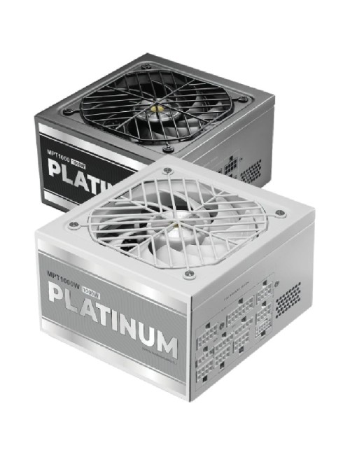 Fuente de Alimentación Mars Gaming MPT1000/ 1000W/ Ventilador 14cm/ ATX 3.1/ PCIe 5.1/ 80 Plus Platinum/ Blanca