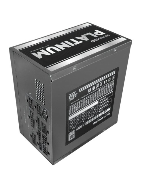 Fuente de Alimentación Mars Gaming MPT850/ 850W/ Ventilador 14cm/ ATX 3.1/ PCIe 5.1/ 80 Plus Platinum/ Negra