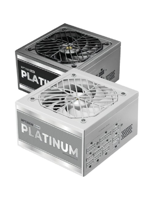 Fuente de Alimentación Mars Gaming MPT850/ 850W/ Ventilador 14cm/ ATX 3.1/ PCIe 5.1/ 80 Plus Platinum/ Blanca