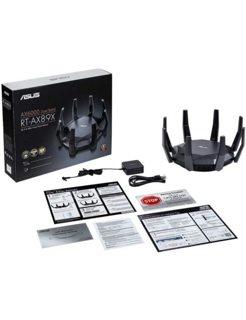 Router Inalámbrico Asus RT-AX89X/ WiFi 6/ 6000Mbps/ 2.4GHz 5GHz/ 8 Antenas/ WiFi 802.11ax/ac/n/a/ - n/b/g