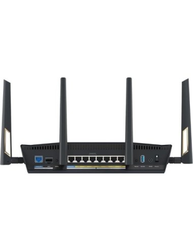 Router Inalámbrico Asus RT-BE88U/ WiFi 7/ 7200Mbps/ 2.4GHz 5GHz/ 4 Antenas/ WiFi 802.11be/ax/ac/n/a/ - n/b/g