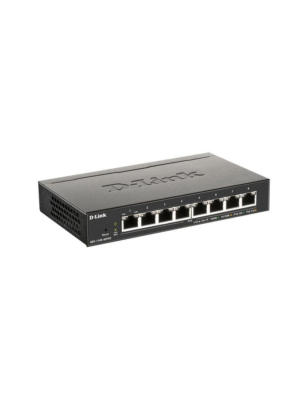 Switch D-Link DGS-1100-08PV2 8 Puertos/ RJ-45 10/100/1000 PoE