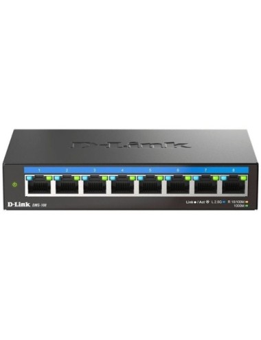 Switch D-Link DMS-108 8 Puertos/ RJ-45 10/100/1000/2.5 Gbps