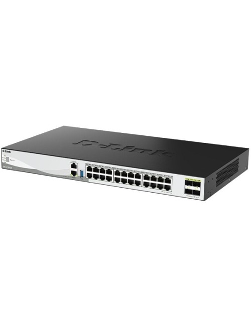 Switch Gestionable D-Link DXS-3130-28/E 24 Puertos/ RJ-45 10Gbps/ SFP/ PoE