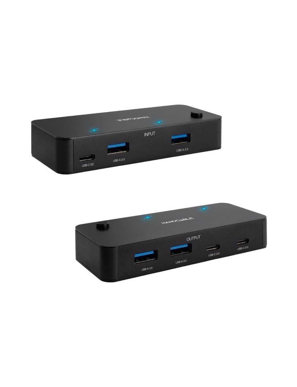 Switch Conmutador USB Nanocable 10.12.0011/ 2x USB/ 2x USB Tipo-C