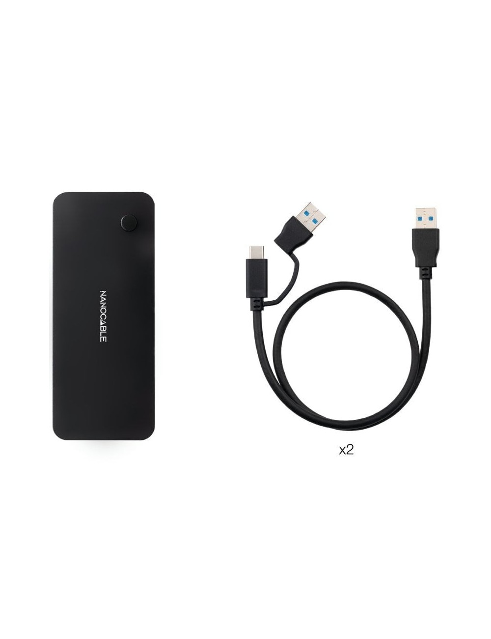Switch Conmutador USB Nanocable 10.12.0011/ 2x USB/ 2x USB Tipo-C