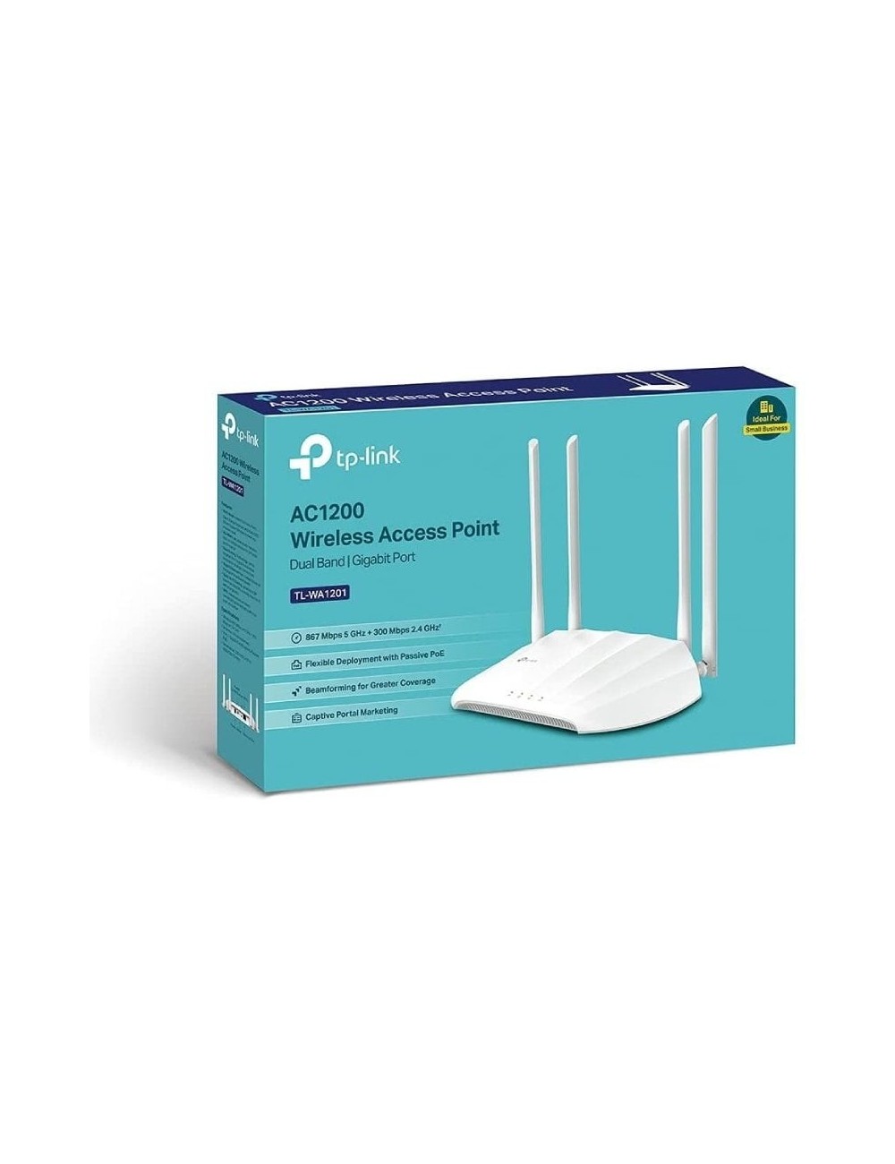 Punto de Acceso Inalámbrico TP-Link TL-WA1201 V2 PoE 1200Mbps/ 2.4GHz 5GHz/ WiFi 802.11b/g/n - 802.11ac/n/a