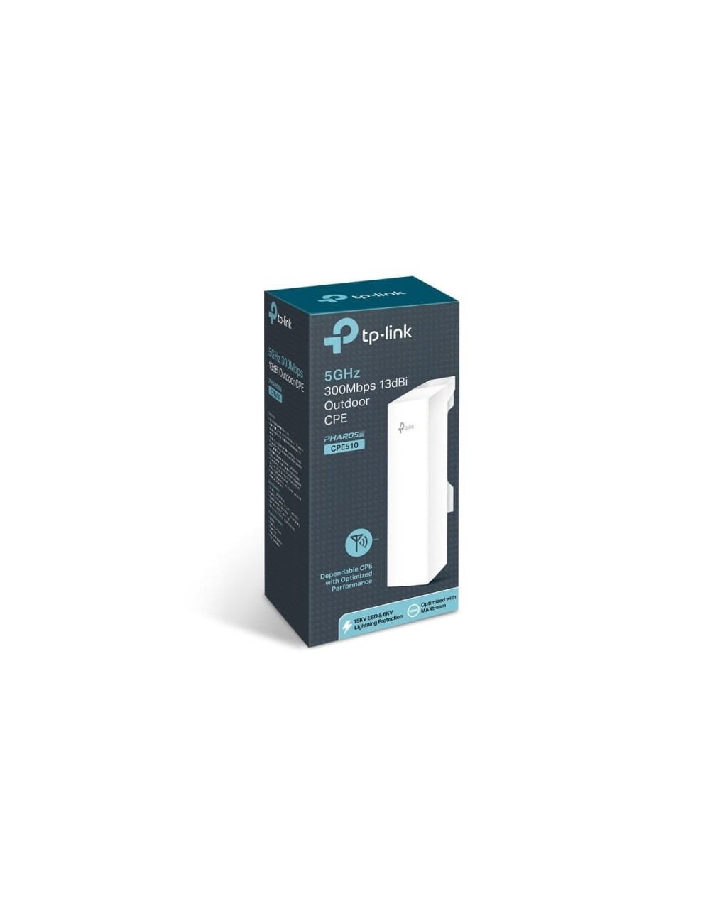 Punto de Acceso Inalámbrico TP-Link CPE510 PoE 300Mbps/ 5GHz/ Antena de 13dBi/ WiFi 802.11n/a