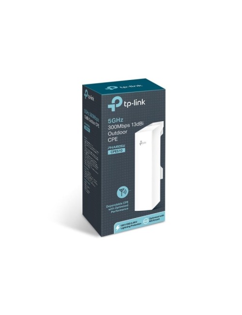 Punto de Acceso Inalámbrico TP-Link CPE510 PoE 300Mbps/ 5GHz/ Antena de 13dBi/ WiFi 802.11n/a