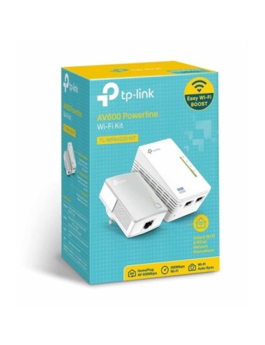 Adaptador Powerline TP-Link TL-WPA4220KIT 300Mbps/ Alcance 300m/ Pack de 2