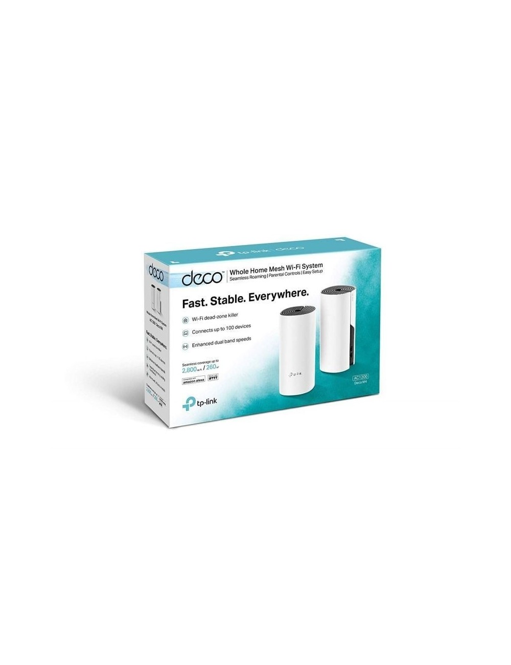 Sistema Mesh TP-Link Deco M4 1200Mbps/ 2.4GHz 5GHz/ Pack de 2