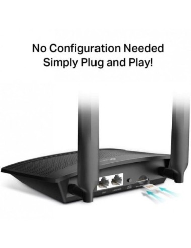 Router Inalámbrico 4G TP-Link TL-MR100 V2 300Mbps/ 2.4GHz/ 2 Antenas/ WiFi 802.11b/g/n