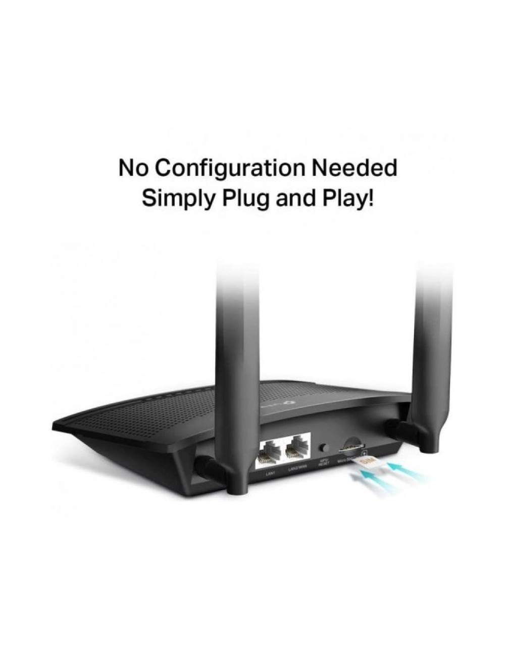 Router Inalámbrico 4G TP-Link TL-MR100 V2 300Mbps/ 2.4GHz/ 2 Antenas/ WiFi 802.11b/g/n