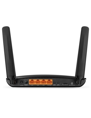 ROUTER SENSE FILS 4G TP-LINK-2.4GHZ-300MBPS-3-LAN-1-WAN-1 SIM-2 ANTENES INTERNES-2 ANTENES 4G LTE EXTERNES(TL-MR6400)