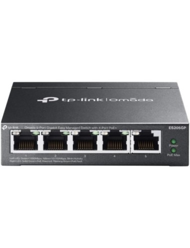 Switch TP-Link Omada ES205GP 5 Puertos/ RJ-45 10/100/1000/ PoE+