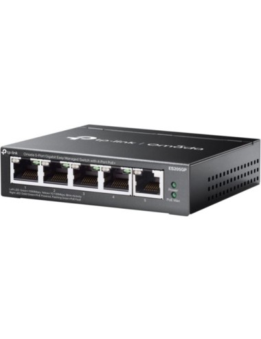 Switch TP-Link Omada ES205GP 5 Puertos/ RJ-45 10/100/1000/ PoE+